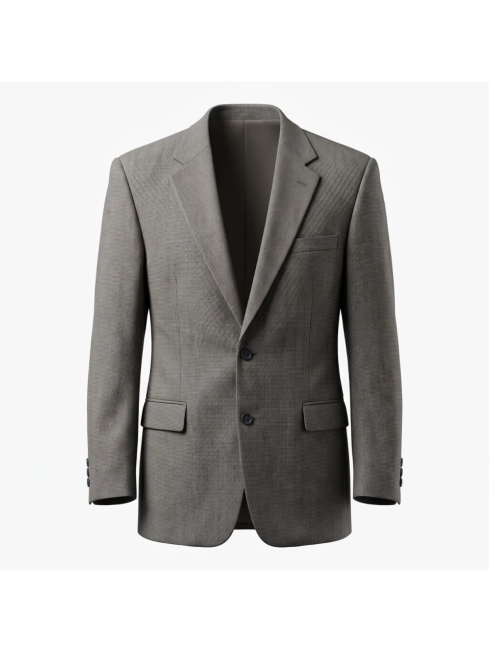 Jos. A. Bank Men’s Gray Wool Tweed Suit Jacket Single-Breasted 2-Button 46L